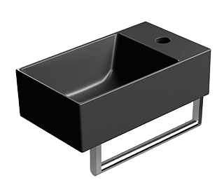 KUBE X držák ručníků 40cm, pro umyvadlo 9484, chrom PAKUBEX40