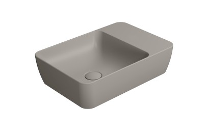 MODO keramické umyvadlo na desku 50x35cm, bez otvoru, tortora mat 9884005