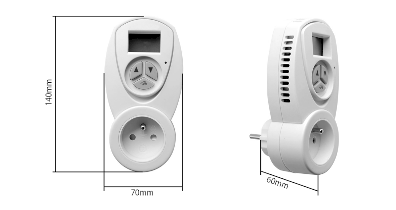 Termostat s časovačem, bílá ST311
