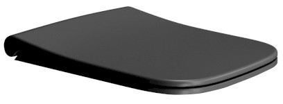 NUBES WC sedátko, Soft Close, Quick Release, černá mat/chrom MS96C26