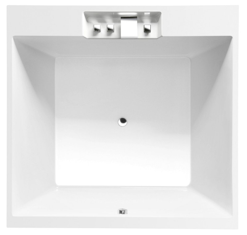 CAME čtvercová vana s konstrukcí 175x175x50cm, bílá 23611