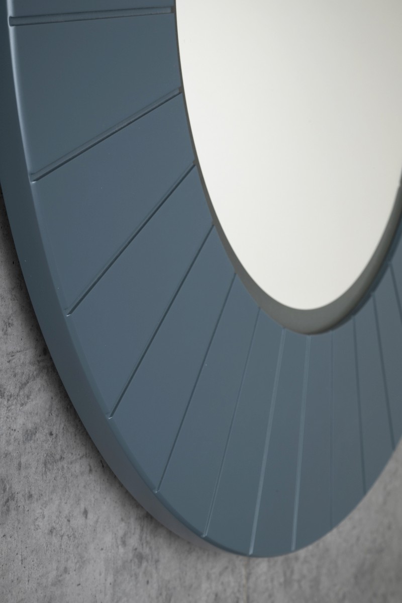 LUMIRO STRIP kulaté zrcadlo s LED osvětlením v rámu ø 75cm, siena LR750-4242S