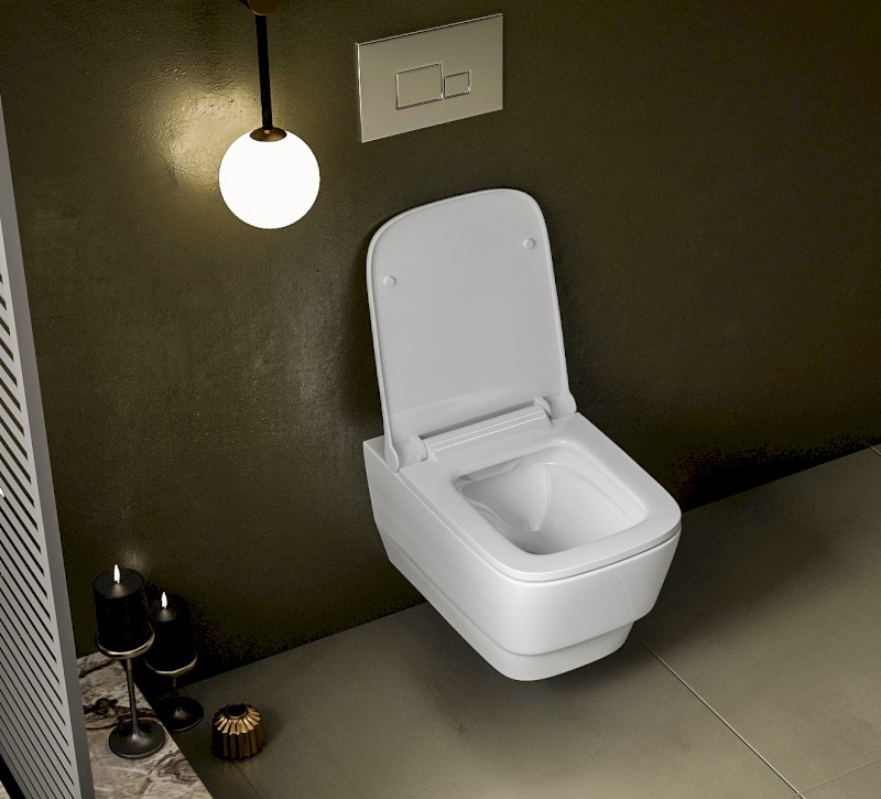 BELLO závěsná WC mísa, Rimless, 35,5x53cm, bílá 100214