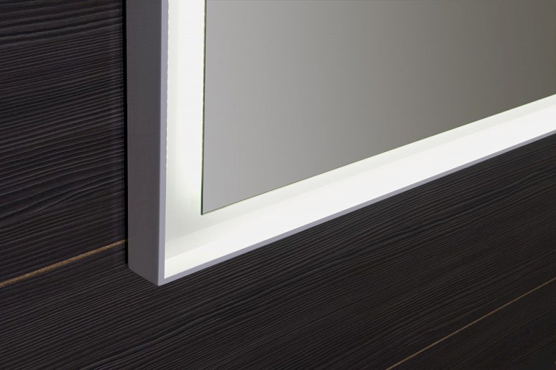 FLUT zrcadlo s LED podsvícením 120x70cm, bílá FT120