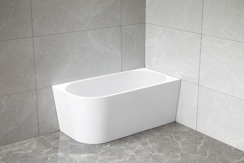 TIBERA R rohová stojící vana, 150x75cm, bílá E1037