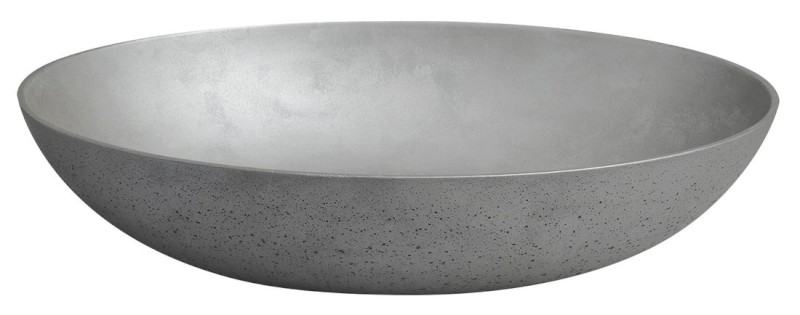 FORMIGO betonové umyvadlo na desku, 60x40cm, stříbrná mat FG219
