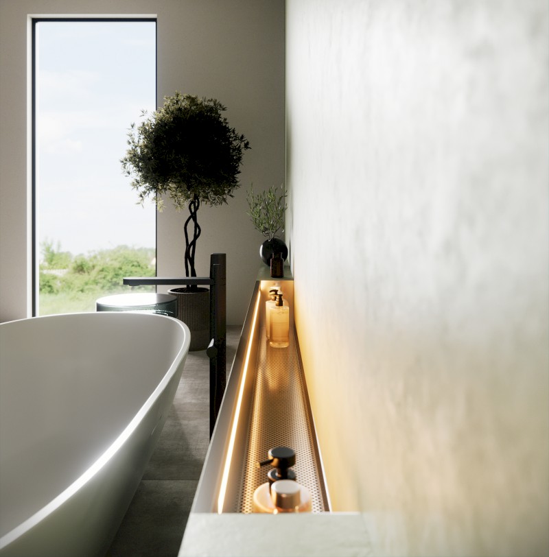 NIX nerezová sprchová kapsa, 80cm 72442