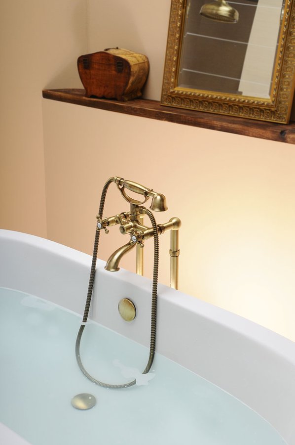 ANTEA nástěnná vanová baterie kompletní, bronz 3016