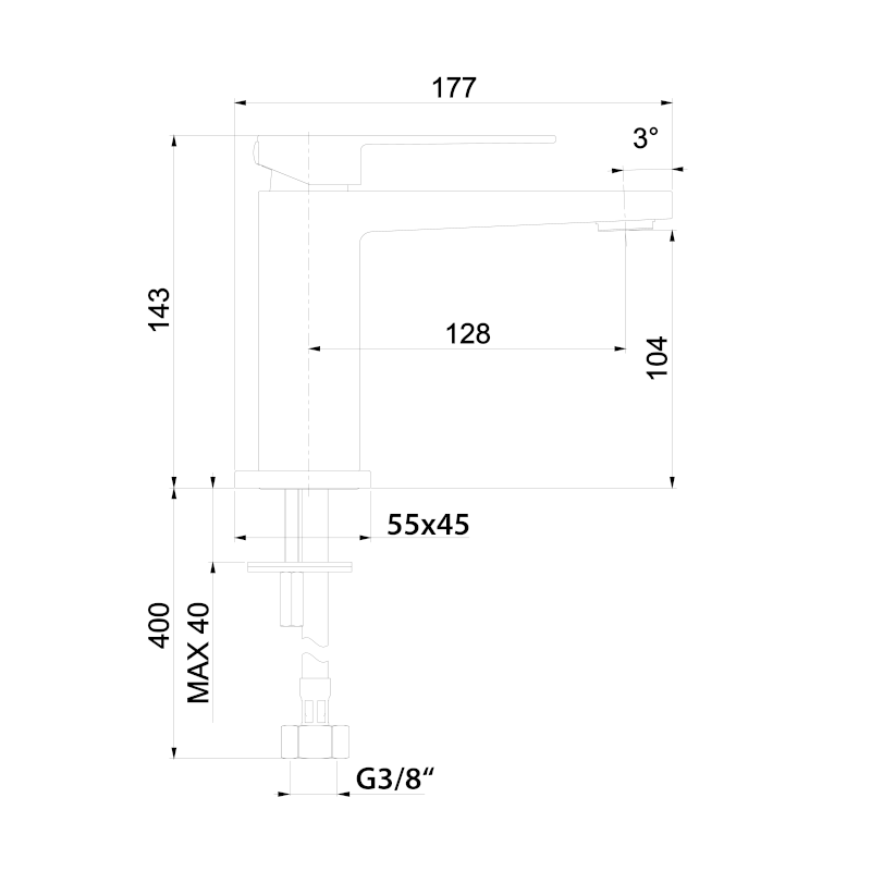 SPECTRE stojánková umyvadlová baterie, smeraldo 1102-72SM