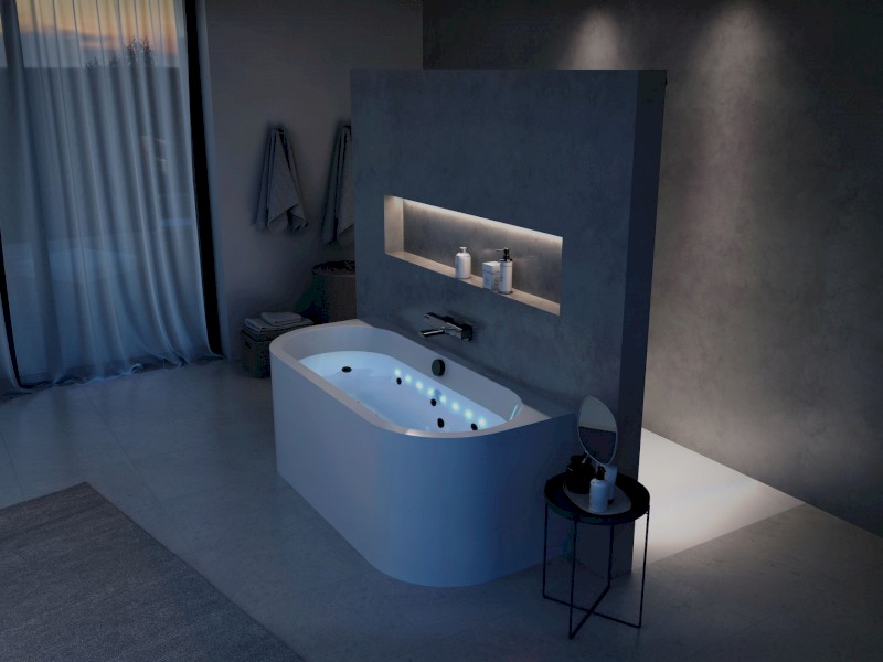 INFINITY HM systém HYDRO, elektronické ovládání, černá mat MHYB