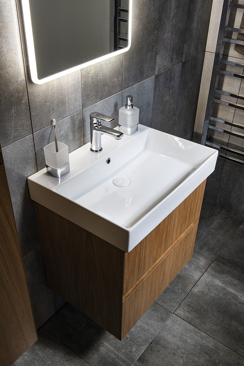 KARE 60 keramické umyvadlo nábytkové 60x46cm, bílá 17060