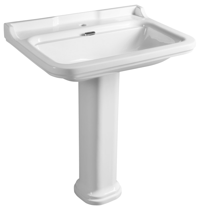 WALDORF universální keramický sloup k umyvadlům 60, 80 cm, bílá 417001