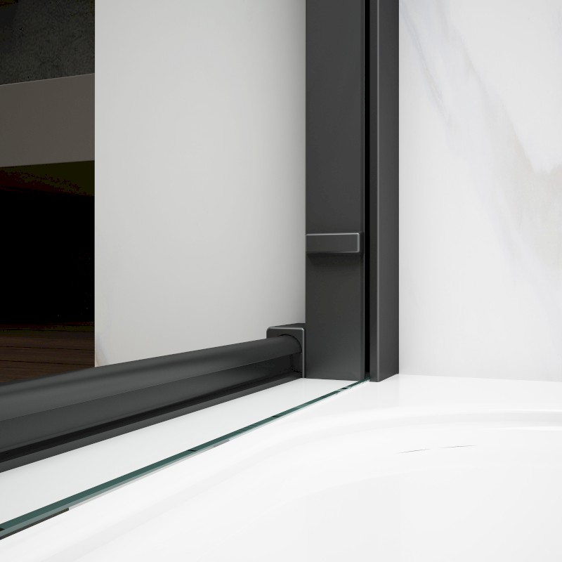 SPIRIT BLACK sprchové dveře 1200mm, čiré sklo GI1012B