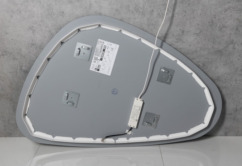 ELENA zrcadlo s LED podsvícením 20W, 68x96cm, černá mat 30574CI