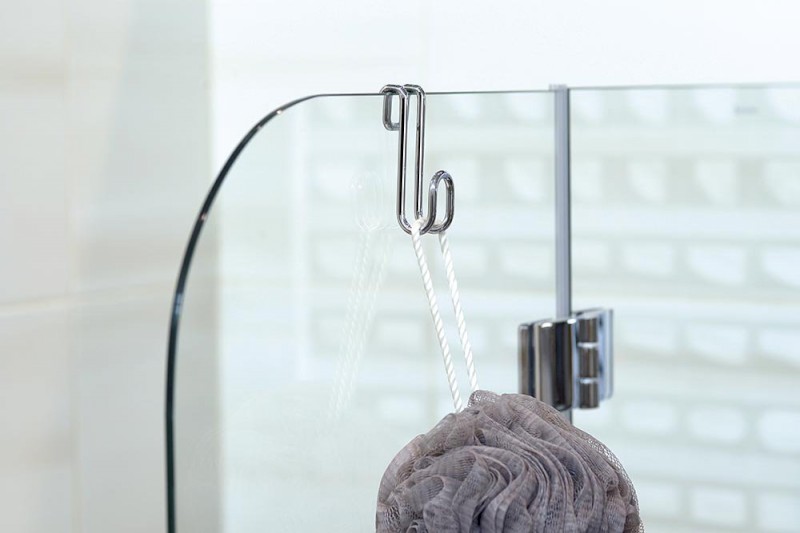 Závěsný háček na sprchové zástěny, chrom 37020