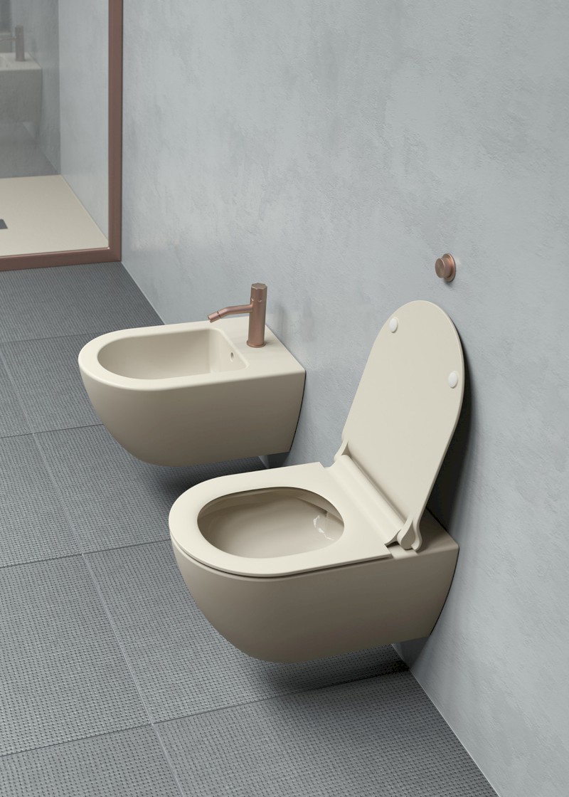 PURA bidet závěsný, 36x55cm, creta mat 8865108