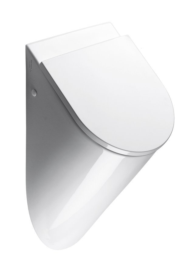 COMMUNITY urinál se zakrytým přívodem vody, 31x61cm, otvory pro víko, bílá ExtraGlaze 769811