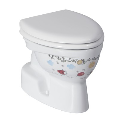 KID WC mísa kombi, spodní odpad, dekor CK300-11CB00E-FF00