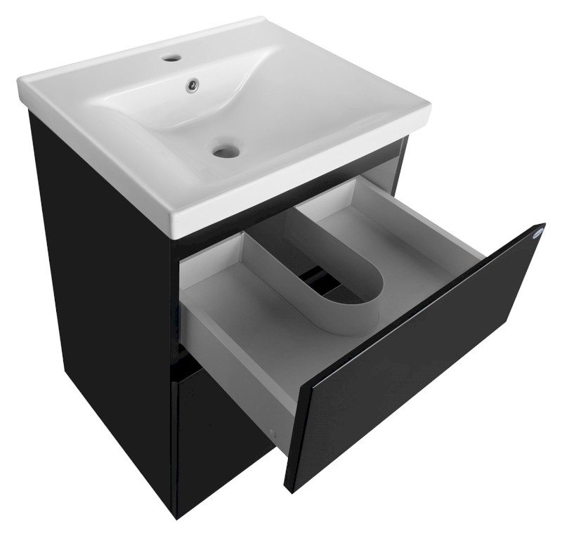 ALTAIR umyvadlová skříňka 52x72,5x45cm, černá mat AI655