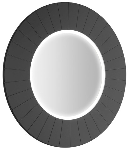 LUMIRO STRIP kulaté zrcadlo s LED osvětlením v rámu ø 90cm, carina LR950-4141S
