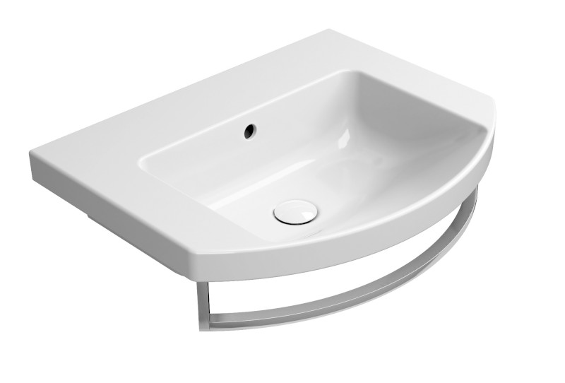 NORM keramické umyvadlo 60x49cm, oblé, bez otvoru, bílá ExtraGlaze 8645011