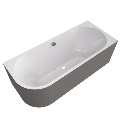 VIVA R MONOLITH asymetrická vana 180x75x60cm, bílá/agila 72129M.43