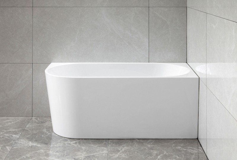 TIBERA R rohová stojící vana, 150x75cm, bílá E1037