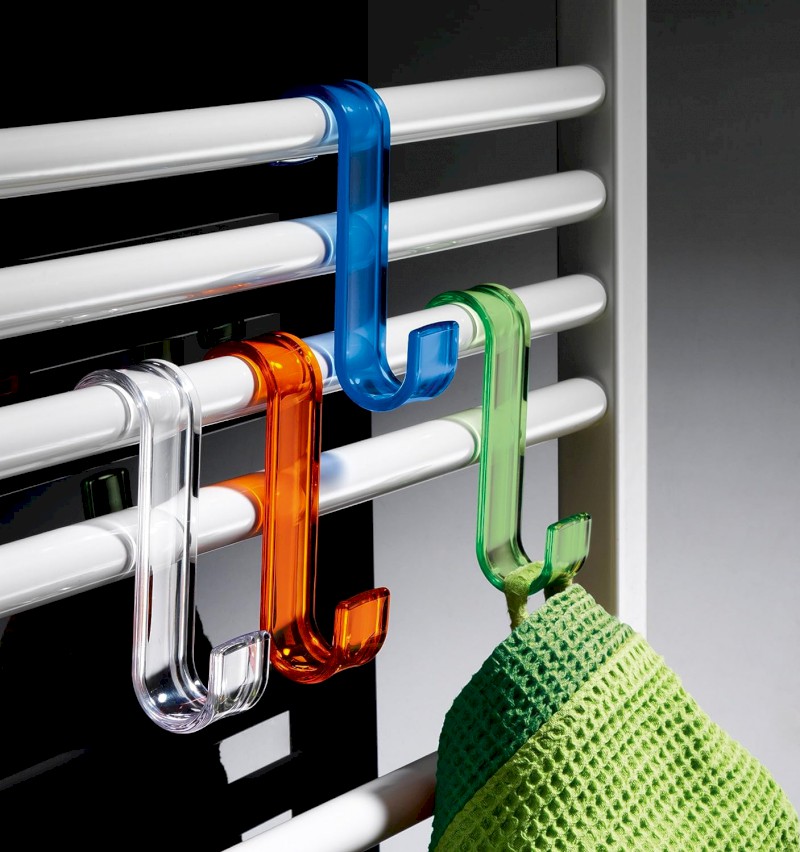 Háček na otopná tělesa, termoplast, čirá 202500