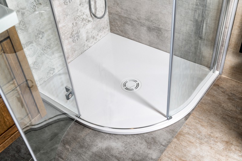 FLEXIA vanička z litého mramoru čtvrtkruh, s možností úpravy rozměru, 100x90cm, R550, levá 91321