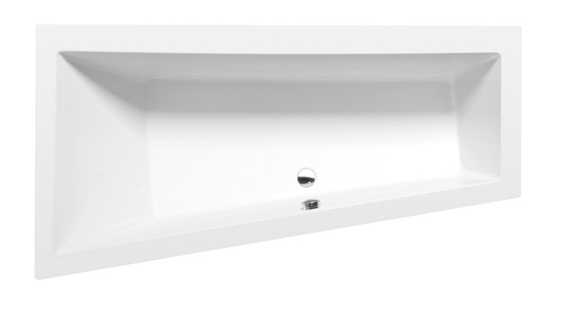 ANDRA L asymetrická vana 170x90x45cm, bílá mat 81111.11