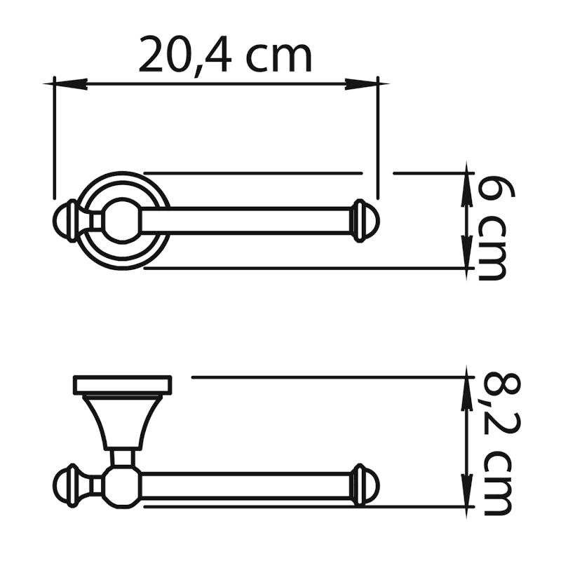 NEVIS držák toaletního papíru, chrom NV2413