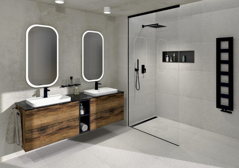 MANOR zrcadlo s LED osvětlením 50x100cm MN500