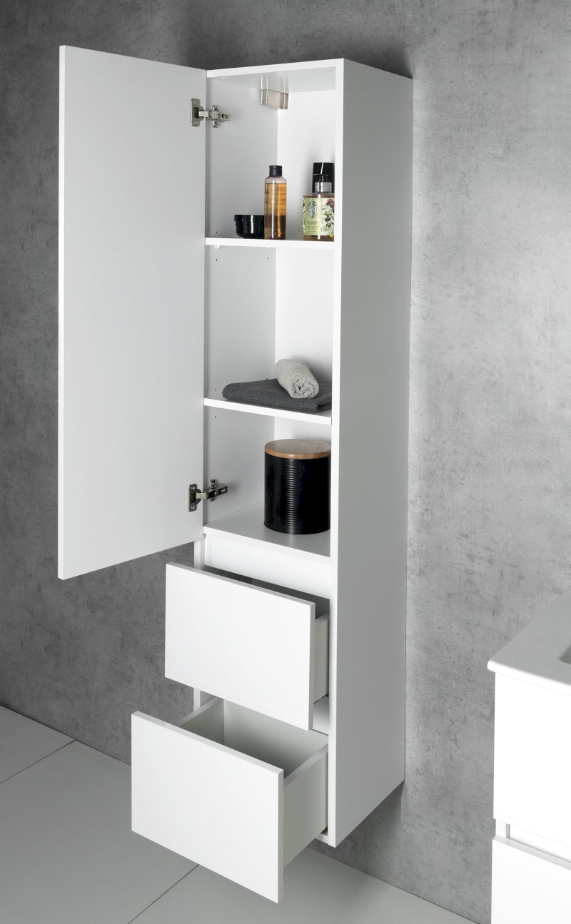 PANEDA skříňka vysoká 35x165x31cm, levá/pravá, bílá PN165