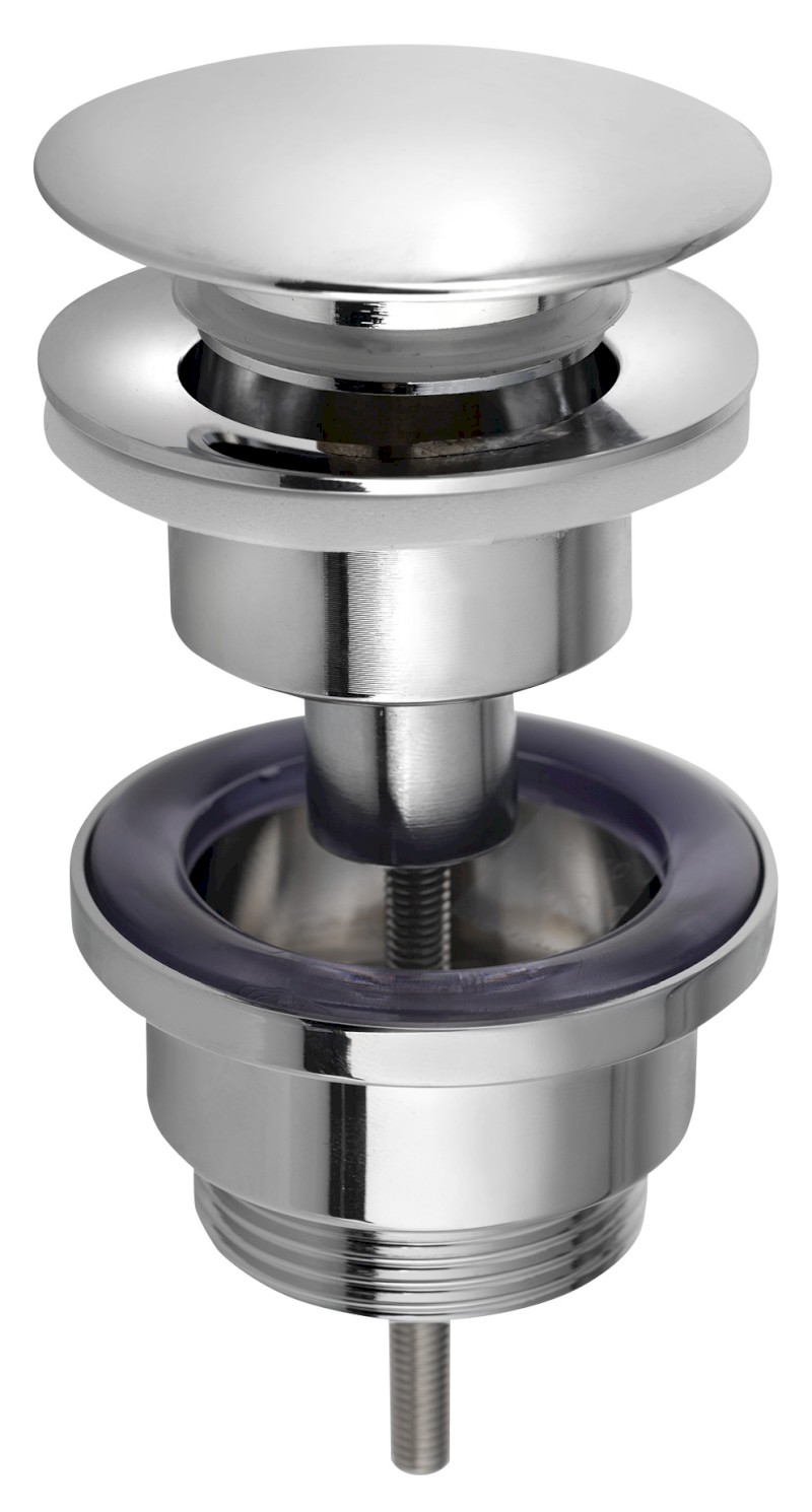 Umyvadlová výpust 5/4“, click-clack, velká zátka, 10-55mm, chrom 151.307.1