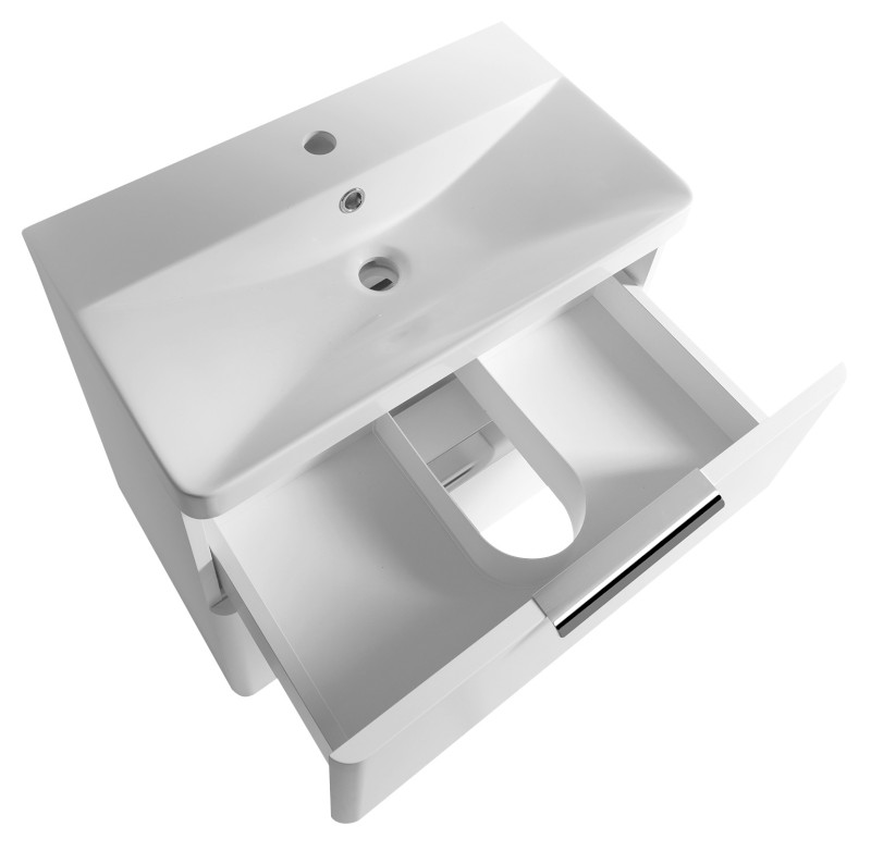 DENEB umyvadlová skříňka 60,5x55x34,5cm, bílá mat DN264