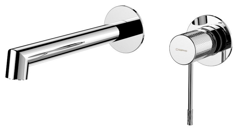 SOLARIS podomítková dvouprvková umyvadlová baterie, chrom WD008