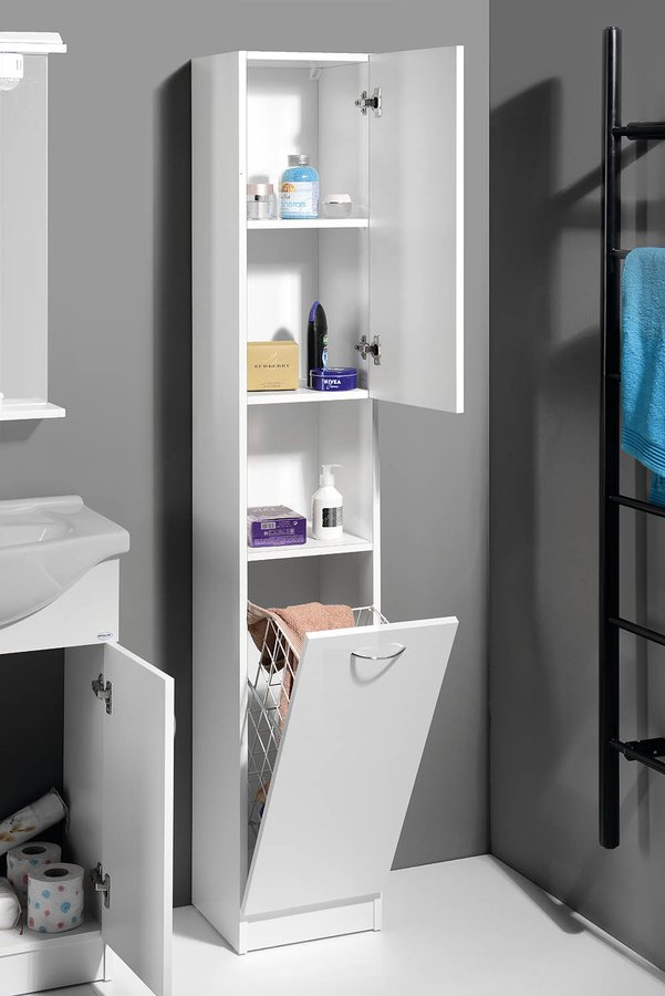 SIMPLEX ECO vysoká skříňka s košem 30x180x30cm SIME310