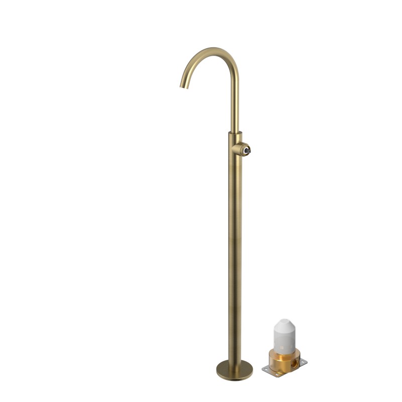 ULTRAMIX tělo umyvadlové baterie s přípojením do podlahy, zlato mat UT016G-1