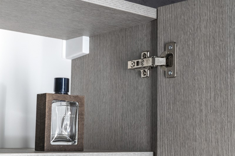 SITIA skříňka vysoká 35x172x32cm, 2x dvířka, levá/pravá, dub stříbrný SI230-1111