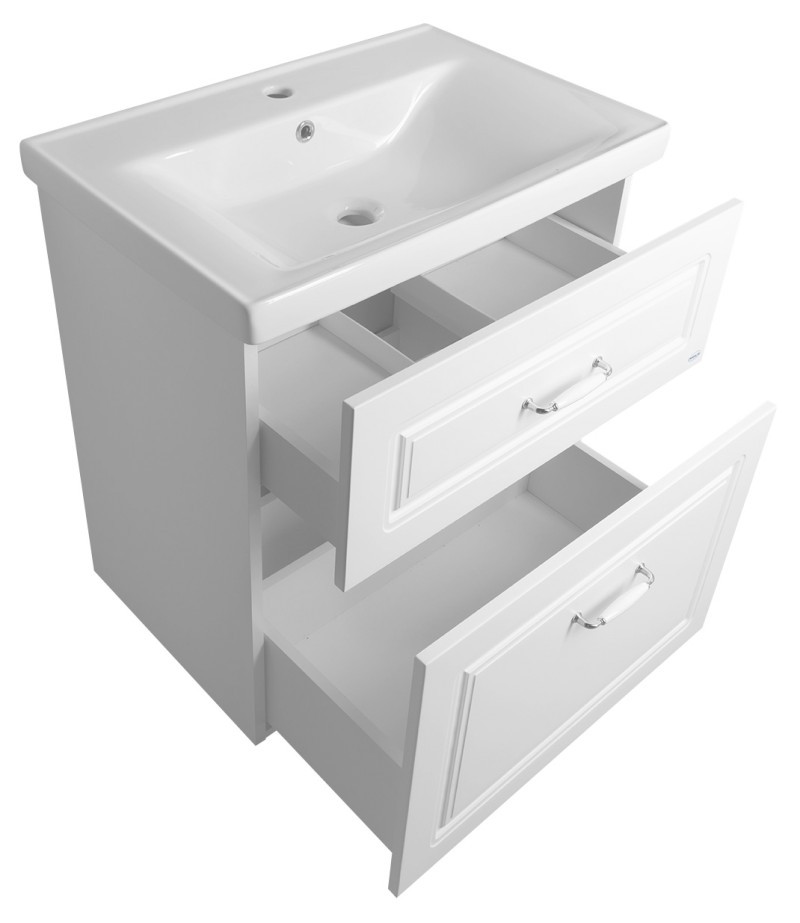 FAVOLO umyvadlová skříňka 67x72,5x44,6cm, bílá mat FV270