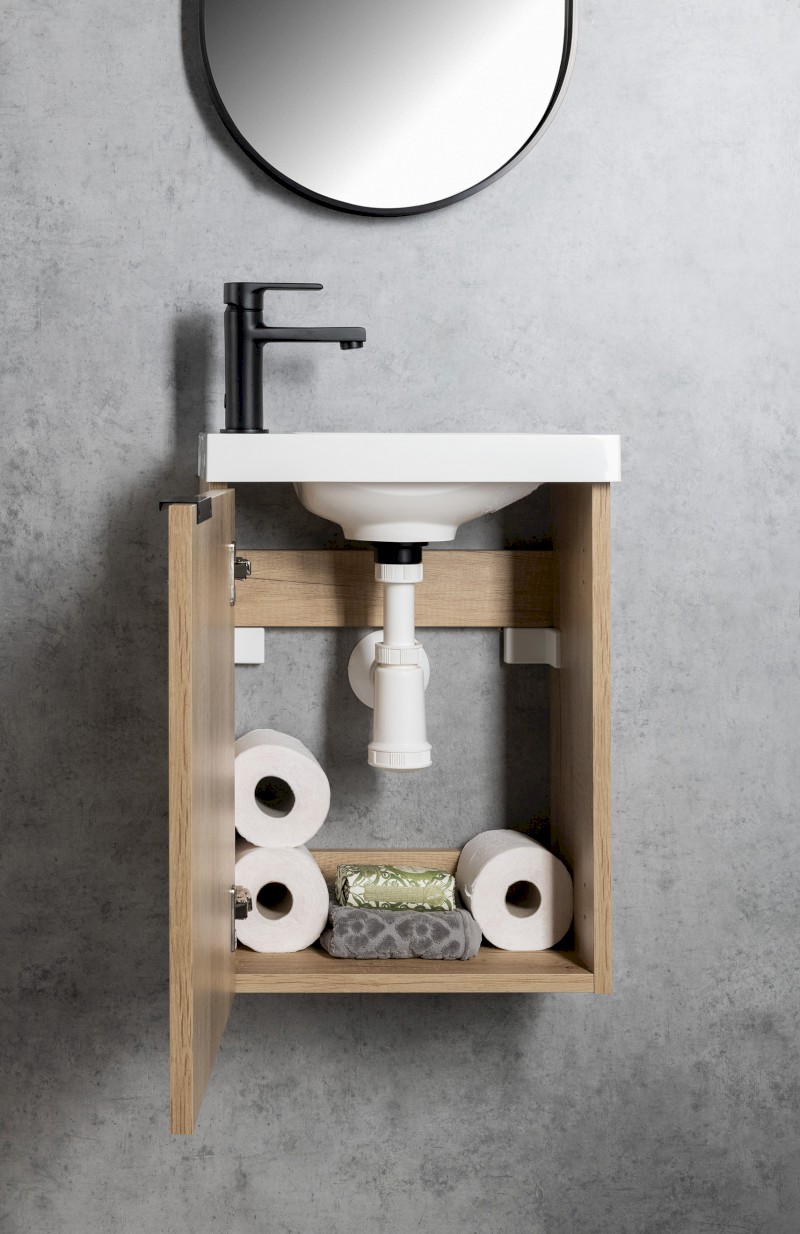 LATUS X STRIP umyvadlová skříňka 39,4x50x22cm, dub alabama LT110-2322