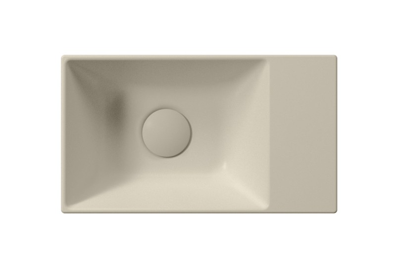 KUBE X keramické umývátko 40x23cm, bez otvoru, pravé/levé, creta mat 9484008