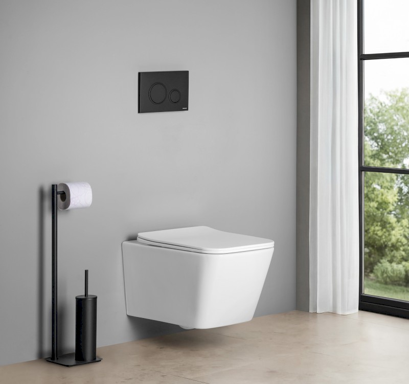 PORTO závěsná WC mísa, Vortex Rimless, 35,5x52cm, bílá PZ102V