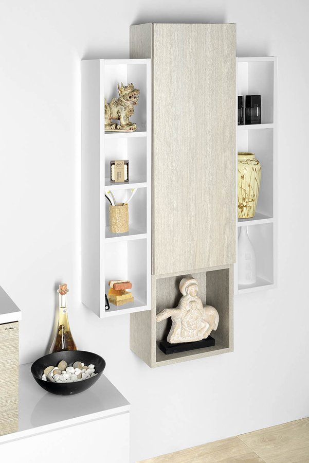 ESPACE otevřená policová skříňka 35x35x22cm, borovice rustik ESC150-1616