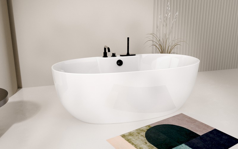 RANA volně stojící vana 170x80x58cm, bílá 68638