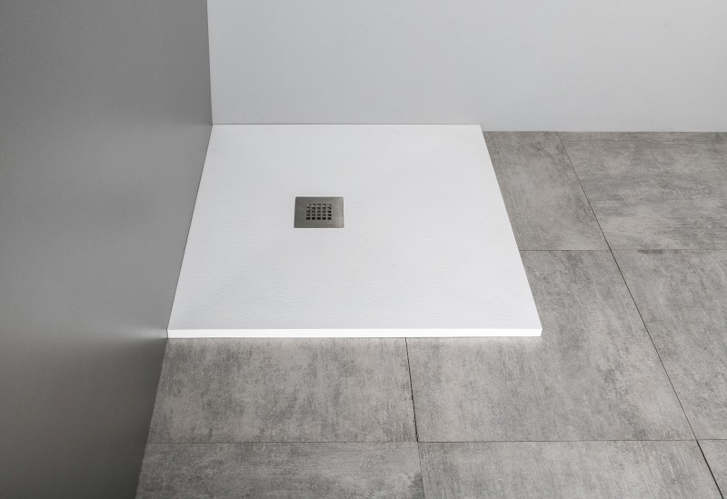 MITIA sprchová vanička z litého mramoru, obdélník 140x90cm, bílá PMB14090