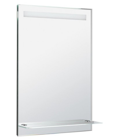 Zrcadlo s LED osvětlením a policí 60x80cm, kolébkový vypínač ATH53