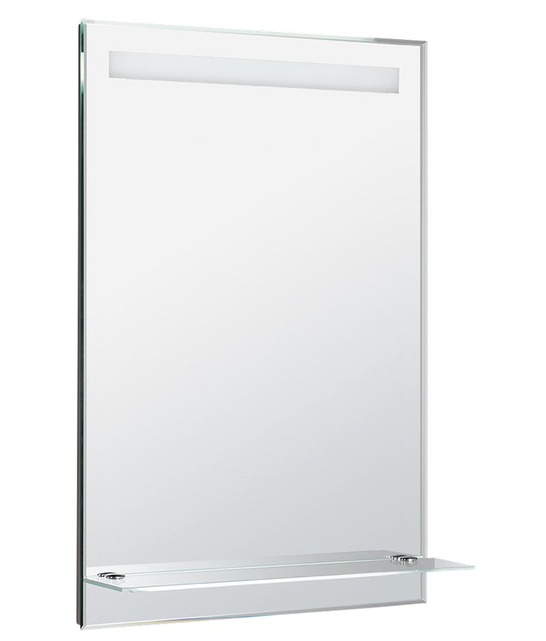 Zrcadlo s LED osvětlením a policí 60x80cm, kolébkový vypínač ATH53