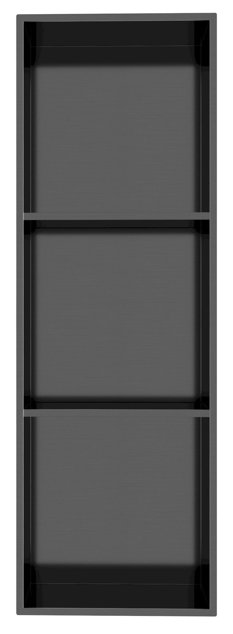 DENBO zapuštěná police do obkladu, 270x810mm, nerez, gun metal 1301-27B