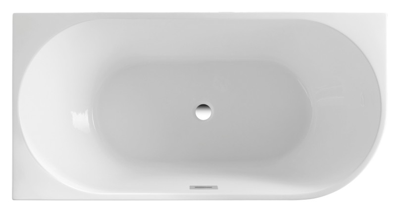 TIBERA L rohová stojící vana, 170x80cm, bílá E1026